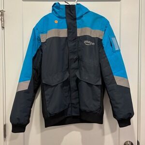 Amazon Delivery Driver Winter Jacket Hooded Reflective Uniform Blue Black Mens L